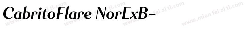 CabritoFlare NorExB字体转换